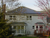 View of completed installation from further back